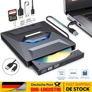 7 in 1 USB 3.0 Externes Laufwerk DVD CD UHD 4K Brenner Player für Laptop PC MAC - Afbeelding 1 van 22