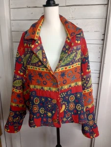 Chaqueta de Colección Outta The Bag Diseño Elefante Suroeste Boho Tapiz Abrigo XL-2XL - Imagen 1 de 11
