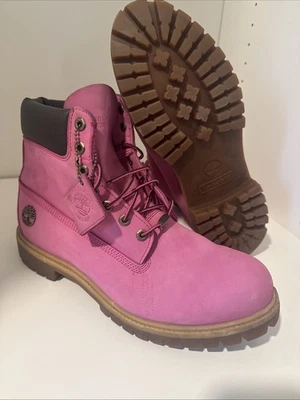 Pink Timberlands Susan G Komen edition Breast Cancer Awareness Mens 12 - Image 1 of 4