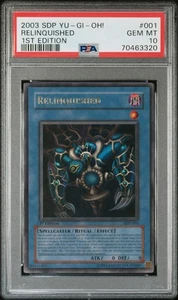YUGIOH PSA 10 2003 Relinquished SDP-001 Ultra Rare 1st Edition *3320 - Picture 1 of 2