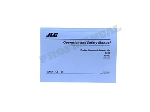 JLG T350 T500J Boom Lift Maintenance Operation Operators Manual 31215069 - Picture 1 of 8