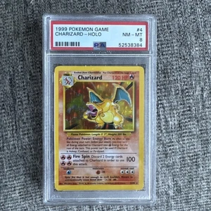 Charizard Base Set Unlimited #4 Holo Rare Pokemon Card PSA 8  - Picture 1 of 2