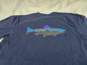 Camiseta Patagonia Para Hombres Pequeña Calce Regular Manga Corta Poliéster Mezcla de Algodón - Imagen 1 de 7