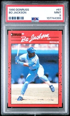 1990 Donruss #61 Bo Jackson PSA 9 - Image 1 of 2