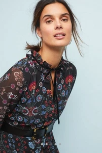 NWT Anthropologie LAIA Camila Floral Maxi Dress Size Large - Picture 1 of 15