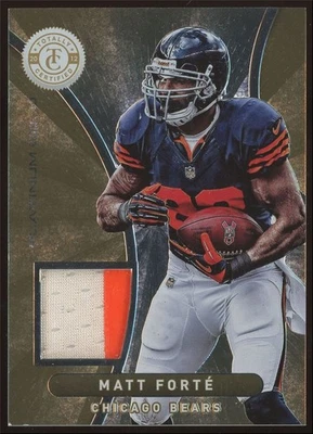 Matt Forte #17 2012 Panini Totally Certified Gold Materials Prime GU Patch /49 - Image 1 of 3