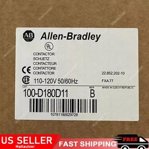 Allen-Bradley 100-D180D11 Contactor AB 100D180D11 NEW Factory Sealed US Free Tax - Picture 1 of 3