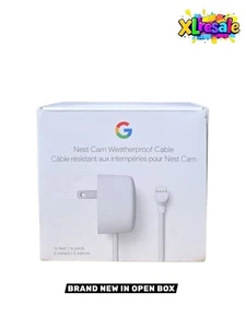 Google Nest GA02277-US Camera Weatherproof Cable 16FT/5M - White GF8CS - Picture 1 of 3