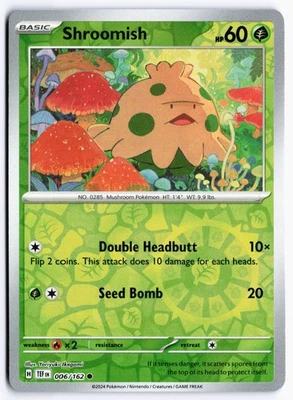 Shroomish Reverse Holo SV05: Temporal Forces 006/162 NM - Image 1 of 2