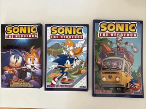 3 Comic LOT Sonic Hedgehog Trial Fire Tails Bindungen Freundschaft Graphic Novel IDW - Bild 1 von 7