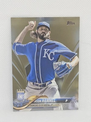 2018 Topps GOLD #385 Jason Hammel #1622/2018 Kansas City Royals - Image 1 of 2