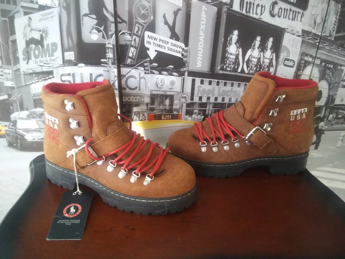 POLO RALPH LAUREN TEAM USA 2010 OLYMPIC BOOTS mens 7 NEW RARE MUST