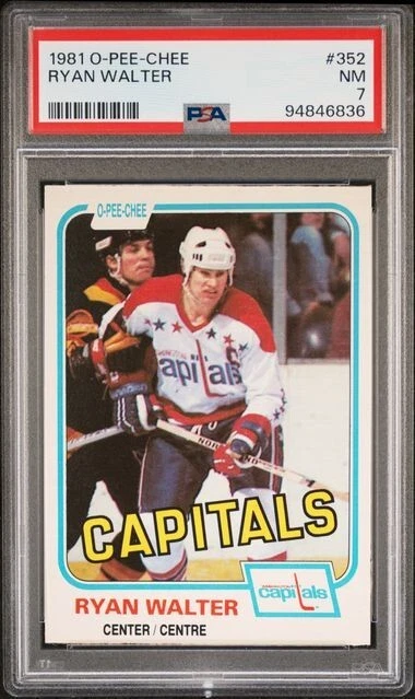 1981 O-PEE-CHEE 352 RYAN WALTER PSA 7 - Image 1 of 1