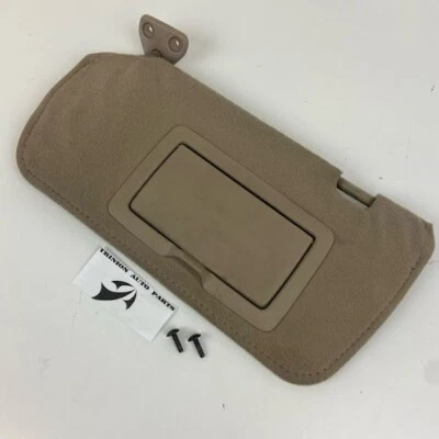 2002-2003 Nissan Altima Sun Visor LH Driver Side Tan with Mirror OEM - Image 1 of 4