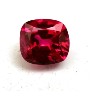 Mozambique Red Ruby Cushion Cut 4.25 Ct Loose Gemstone Lab-Created - Picture 1 of 6