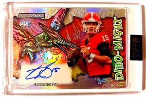 2023 Wild Card Alumination Dino-Might Autograph Carson Beck 5/25 Numbered Rookie - Picture 1 of 4