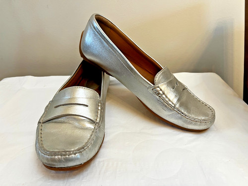 Mocassini Clarks Artisan Classic 9M argento metallizzato 14885