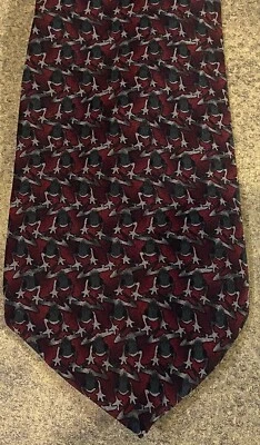 Nature Conservancy Men’s Tie Red Eyed Tree Frog 100% Imported Silk Handmade - Image 1 of 4