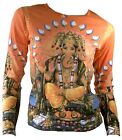 FL5 Ganesha Ganesh Hindu Religion Tattoo Festival Ink Long Sleeve T-SHIRT S M