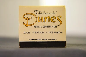 Dunes Hotel & Casino Vintage Full Matchbook, Las Vegas Diamond Of The Dunes - Picture 1 of 4