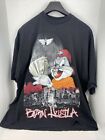 Vintage ID Brand Bugs Bunny Born Hustla T-Shirt Made in USA Bills Grafik Y2K