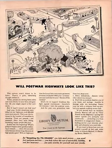 VINTAGE 1944 FREIHEIT GEGENSEITIGE VERSICHERUNG ZWEITER JAHRE DRUCK ANZEIGE - Bild 1 von 1