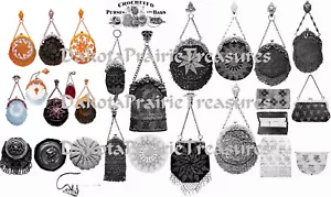 Victorian Beaded Purse Pattern Book 1901 Purses Bags Elegant Art Nouveau Beading - Picture 1 of 3