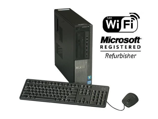 Dell OptiPlex 790 DT Intel Core i3 Windows 7/10 250GB 4GB/8GB WiFi PC Desktop - Image 1 of 4