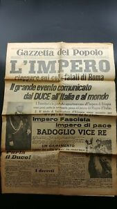 gazzetta del popolo 1936 Badoglio vice RE