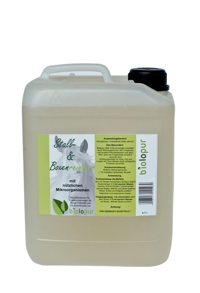 Biolopur Stall- und Boxenreiniger 5 l für gutes Stallklima mit Mikroorganismen