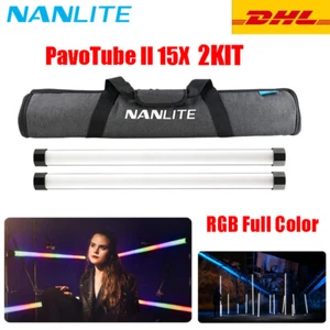 2Pcs Nanlite PavoTube II 15X RGB LED Video Tube Light 2700K-12000K Pixel Control - Picture 1 of 8