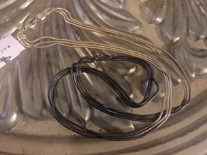 NEU MIT ETIKETT SILPADA *KASKADIERENDER FARBBLOCK* 36" ZWEIFARBIGES MESSING/SCHWARZ HALSKETTE KRN0009 - Bild 1 von 3