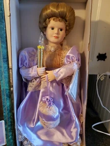 Vintage Telco Motionettes animierte beleuchtete viktorianische Frau Neu im Karton - Bild 1 von 9