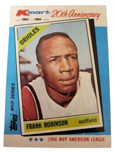 1982 Topps Kmart Frank Robinson Baseball Card 9 MLB Baltimore Orioles (K - Picture 1 of 2
