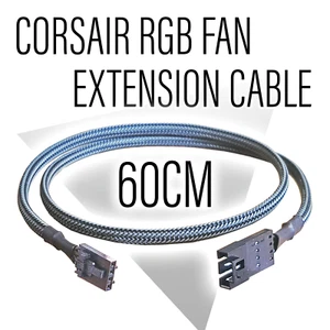 Adaptador de cable de extensión de ventilador Corsair RGB 60 cm (carbono) - Imagen 1 de 7