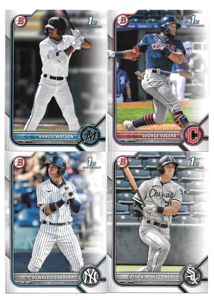 2022 Bowman Baseball Paper Prospects You Choose your Player or Team  #1 - 150  - Image 1 of 1