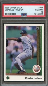 BB - 1989 Upper Deck - #586 - Charles Hudson - PSA 10 - GEM MT - Picture 1 of 2