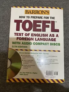 Barron's How to Prepare for TOEFL Test of English as a Foreign Language 5 CDs - Picture 1 of 5