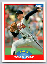 1989 Score #442 Tom Glavine Atlanta Braves Baseball Card