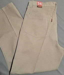 Wolverine Mens Sz 33 X 30 Steelhead Canvas Pants Brown Tan Utility Workwear  - Picture 1 of 14
