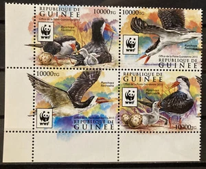 Guinea,African skimmer Mi#11528-31 WWF MNH Complete block of 4 as issued in 2015 - Picture 1 of 1