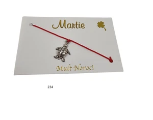 Pulsera Marchchen Martisor amuleto de la suerte marzo como tortuga de metal 234 - Imagen 1 de 3