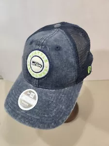 New Seattle Seahawks New Era 9Twenty Patch Logo Trucker Adjustable Cap Hat Jean - Picture 1 of 11