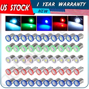 50Pcs BA9s 1895 H6W 53 Courful 1SMD LED Light Bulbs For Car Map Lamp 12V NEW - Picture 1 of 11