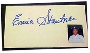 ERNIE STAUTNER AUTOGRAPHED INDEX CARD - Bild 1 von 1