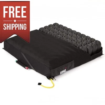 Cojín de aire negro para silla de ruedas ROHO High Profile Quadtro Select con cubierta: QS1010C Foto 1 de 3