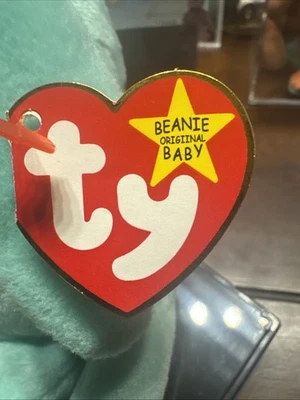 Ty Beanie Babie Hippitty Vintage 1996 Com GRANDE Erro de Etiqueta - Imagem 1 de 2