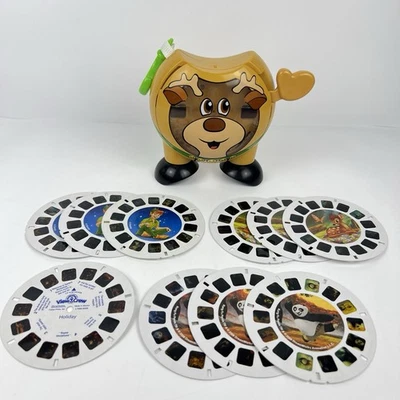 View-Master 3D Viewer Rudolph + Reels Disney Peter Pan Bambi Kung Fu Panda Santa - Image 1 of 4