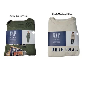 Gap Kids Boys Toddler Logo Fleece Crew Neck & Jogger Matching Set - Picture 1 of 6
