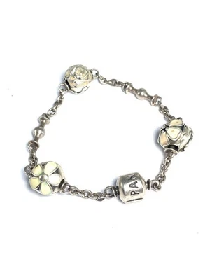 Genuine Pandora S925 ALE Clip Charm Bracelet with 3 Charms all pandora E135 - Image 1 of 4